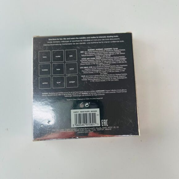 Ciate London Bronzed 9pc Eyeshadow Trend Palette Metallics Mattes Full Size NIB - Picture 4 of 6